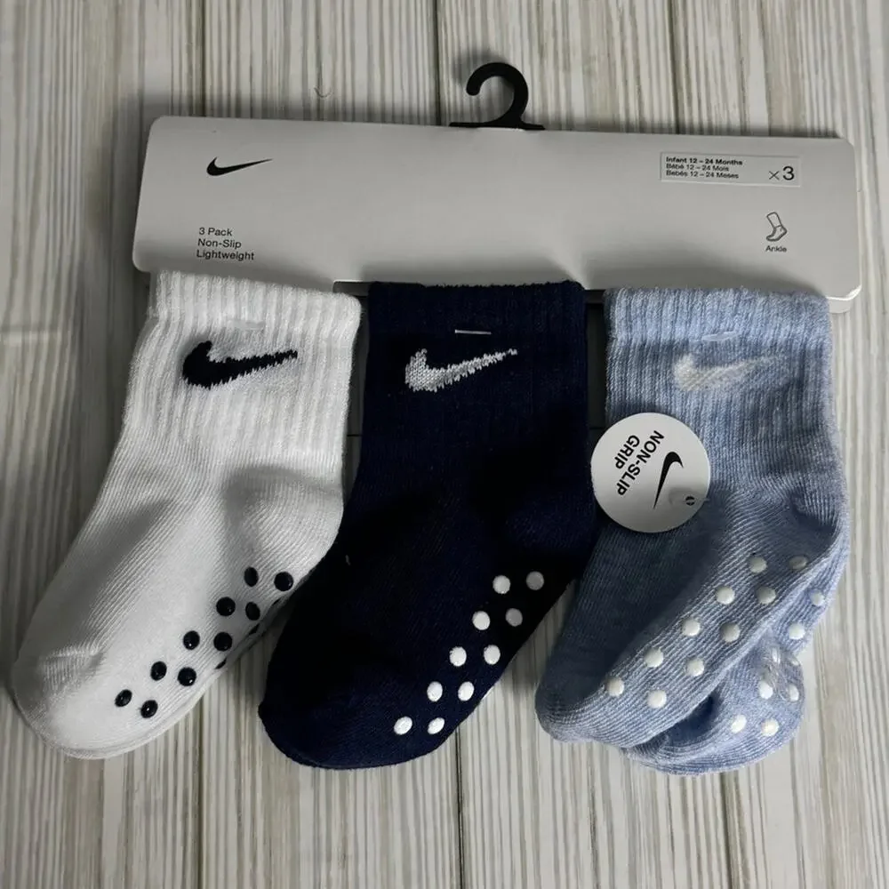 Nike Kids  Variety Non Slip  Multi-color Athletic  Socks Sz 12-24